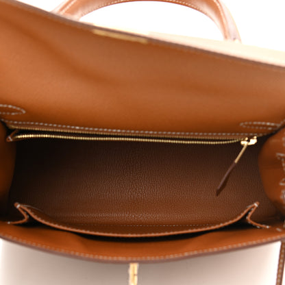 Hermes Epsom Kelly Sellier 25 Gold 5 of 11