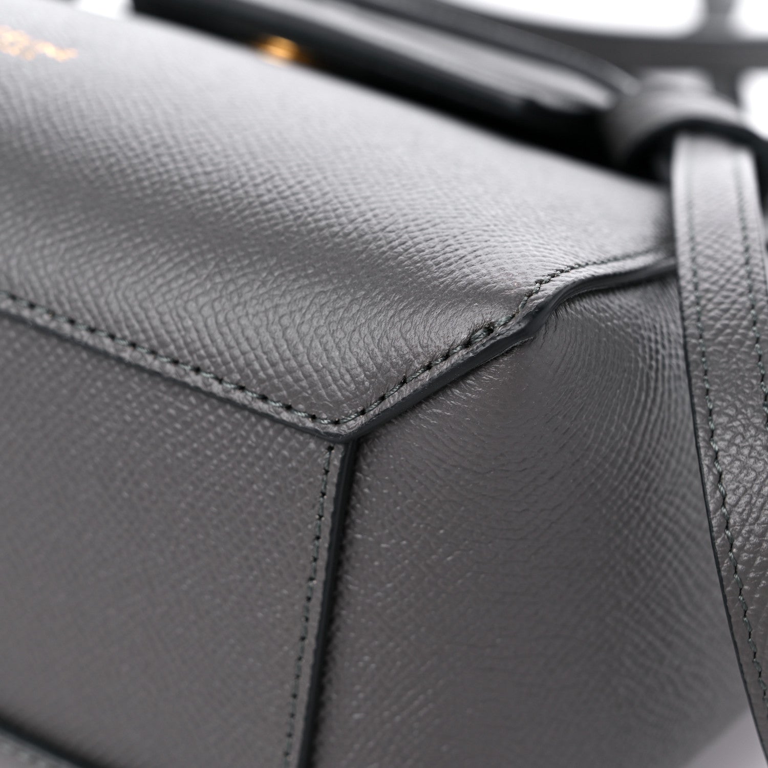 Celine Grained Calfskin Nano Belt Bag Grey 9 of 11