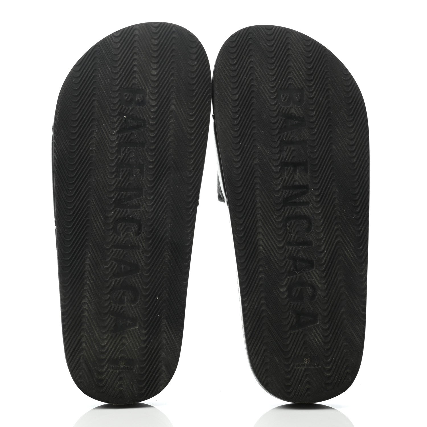 Balenciaga Nappa Political Campaign Logo Womens Pool Slide Sandals 36 Black White Vermillon 5 of 7