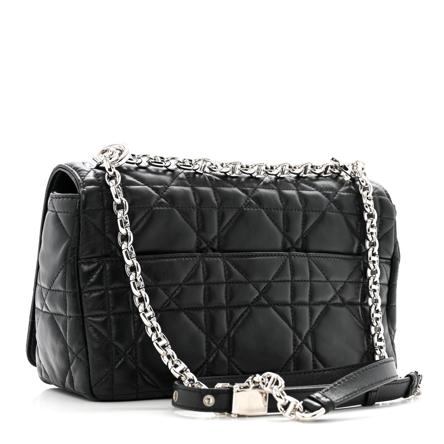 Calfskin Macrocannage Medium Caro Bag Black