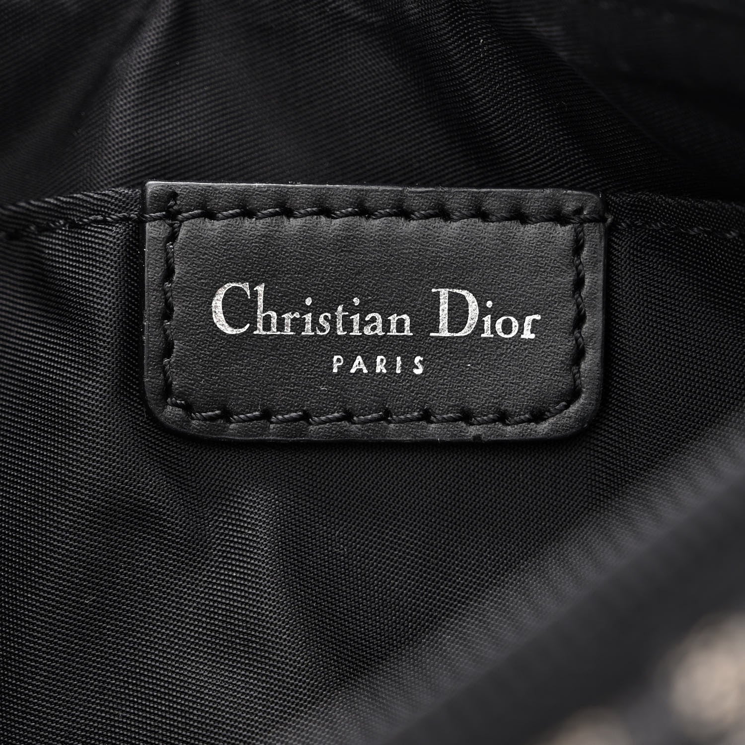 Christian Dior Monogram Shoulder Bag Pochette Black 6 of 14