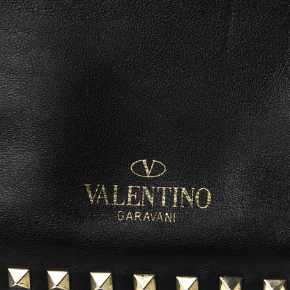 Valentino Garavani Vitello Medium Rockstud Tote Black 8 of 10