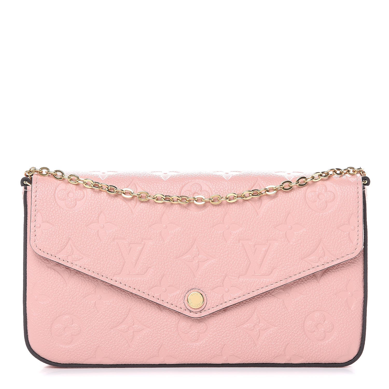 Louis Vuitton Empreinte Pochette Felicie Chain Wallet Rose Poudre 1 of 13