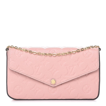 Louis Vuitton Empreinte Pochette Felicie Chain Wallet Rose Poudre 1 of 13
