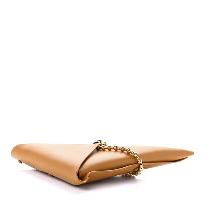 Bottega Veneta Calfskin Ball Chain Triangle Pouch Brown 3 of 8