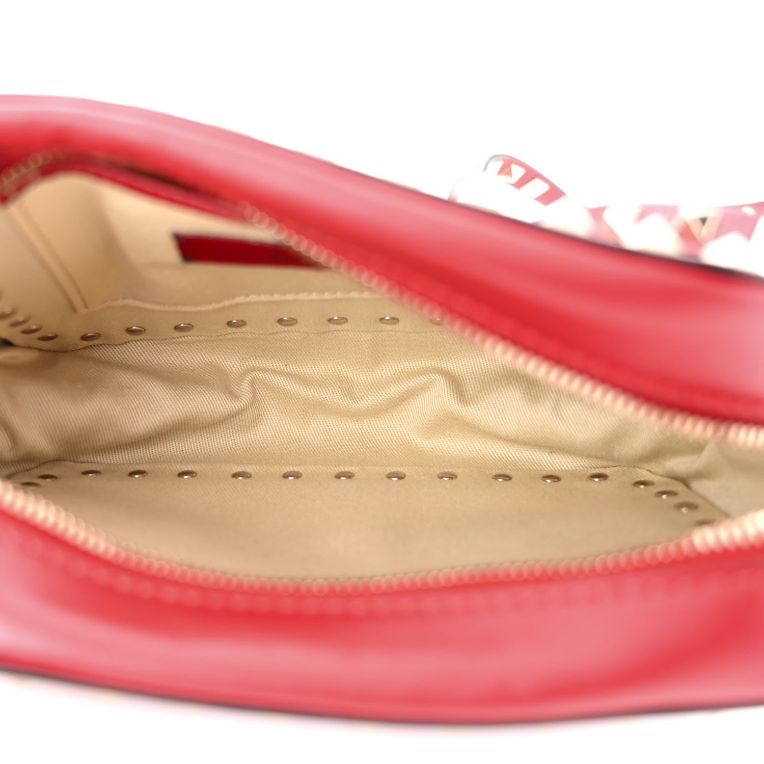 Valentino Garavani Calfskin Rockstud Camera Crossbody Bag Rubino 5 of 9