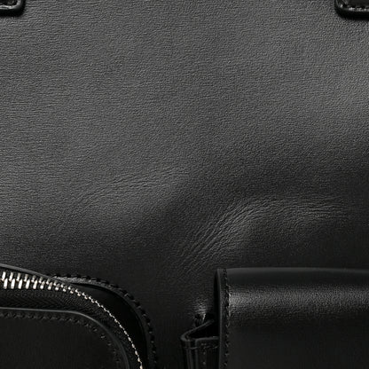 Versace Calfskin Cargo Tote Black 7 of 9