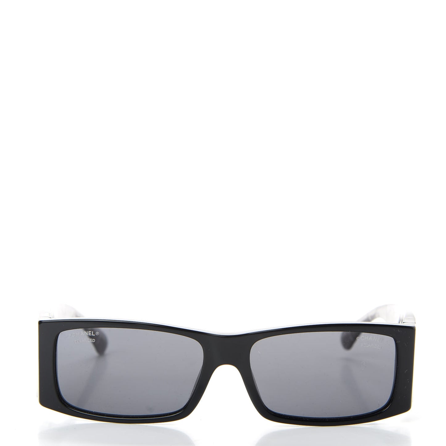 Rectangle Quilted Sunglasses 5425 Black