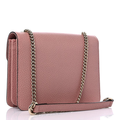 Gucci Dollar Calfskin Small Interlocking G Shoulder Bag Soft Pink 3 of 10