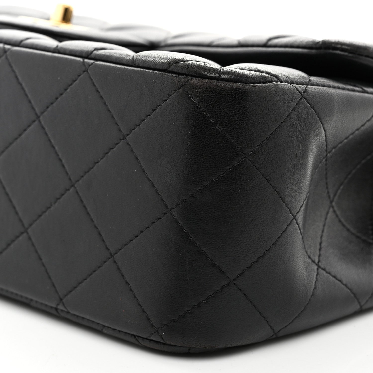 Chanel Lambskin Quilted Jumbo Double Flap Black 10 of 11