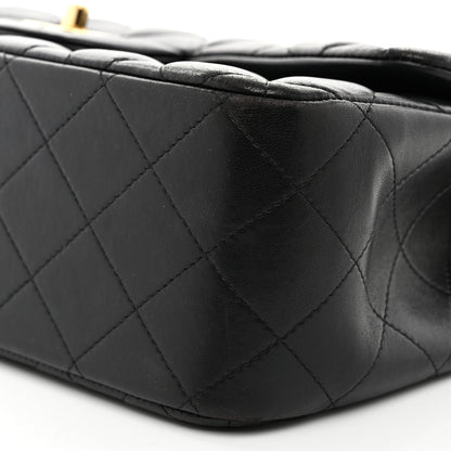 Chanel Lambskin Quilted Jumbo Double Flap Black 10 of 11