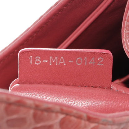 Christian Dior Shiny Python Medium Miss Dior Flap Rose Jaipur 8 of 9
