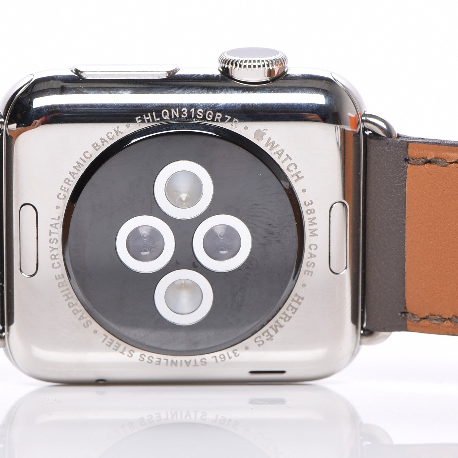 Hermes Swift 38mm Apple Watch Double Tour Etain 3 of 8