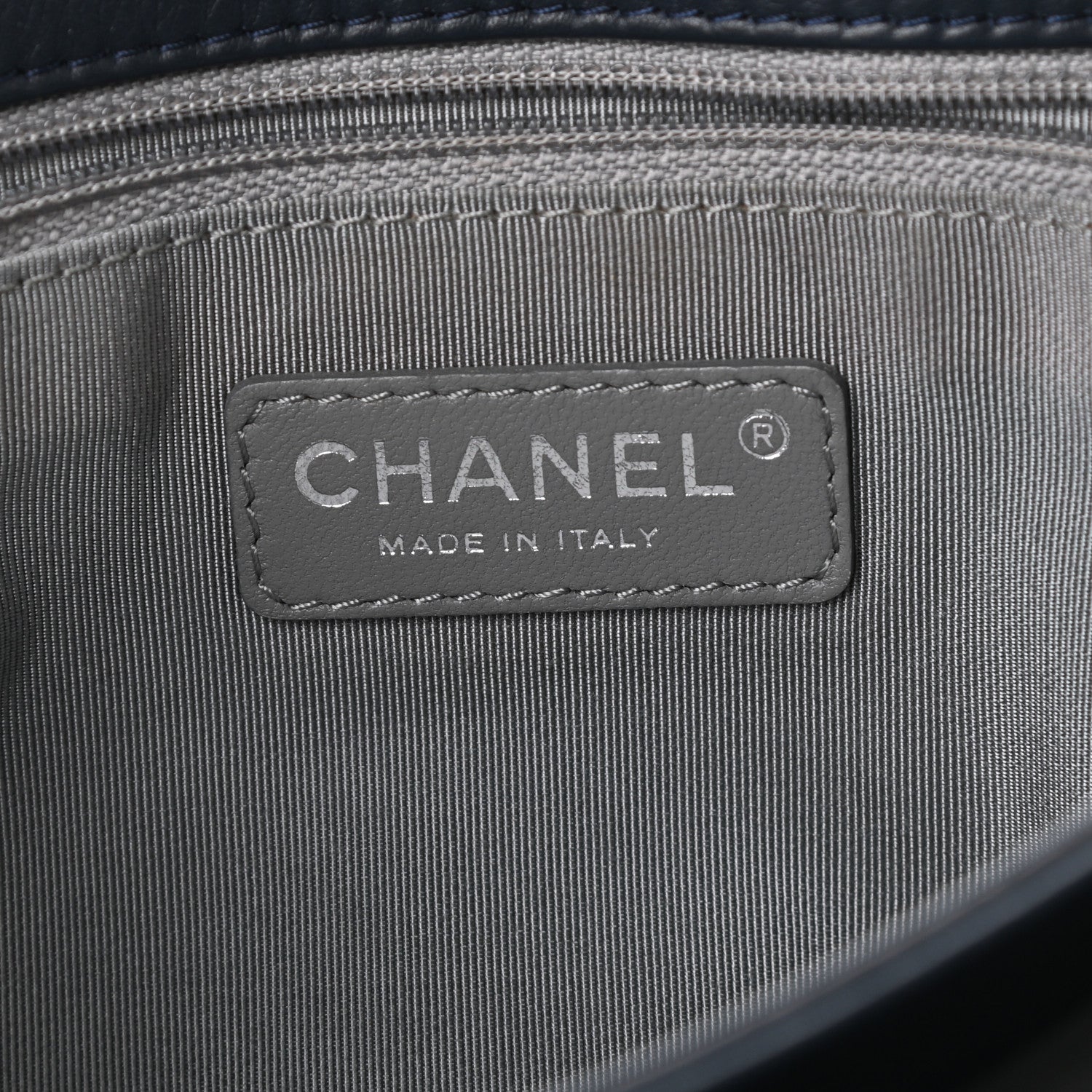 Chanel Calfskin Quilted Coco Pleats Flap Dark Navy Blue 6 of 10