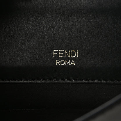 Fendi Vitello King Mini Flat Baguette Black 6 of 10