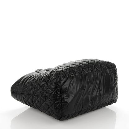 Chanel Nylon Quilted Large Coco Cocoon Tote Black 4 of 8
