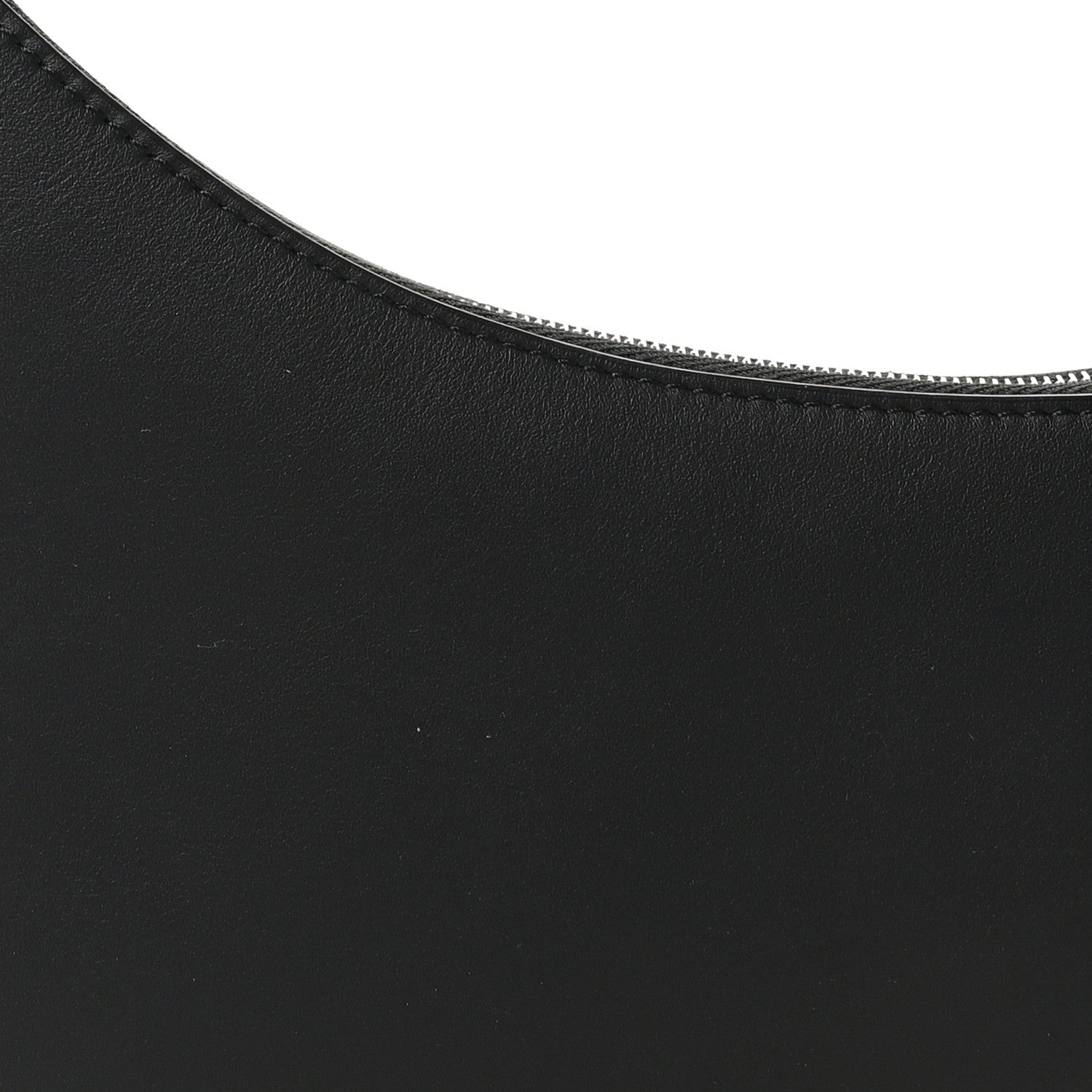 The Row Smooth Calfskin Half Moon Shoulder Bag Black 7 of 9