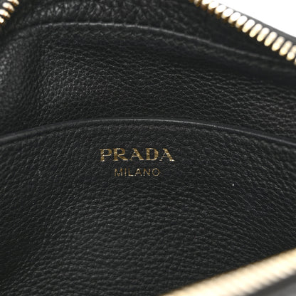 Prada Vitello Daino Logo Belt Bag Black 6 of 12