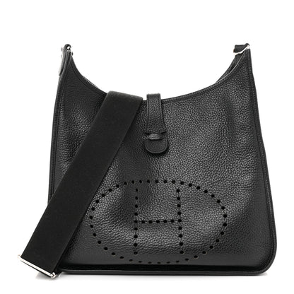 Hermes Taurillon Clemence Evelyne III GM Black 1 of 14