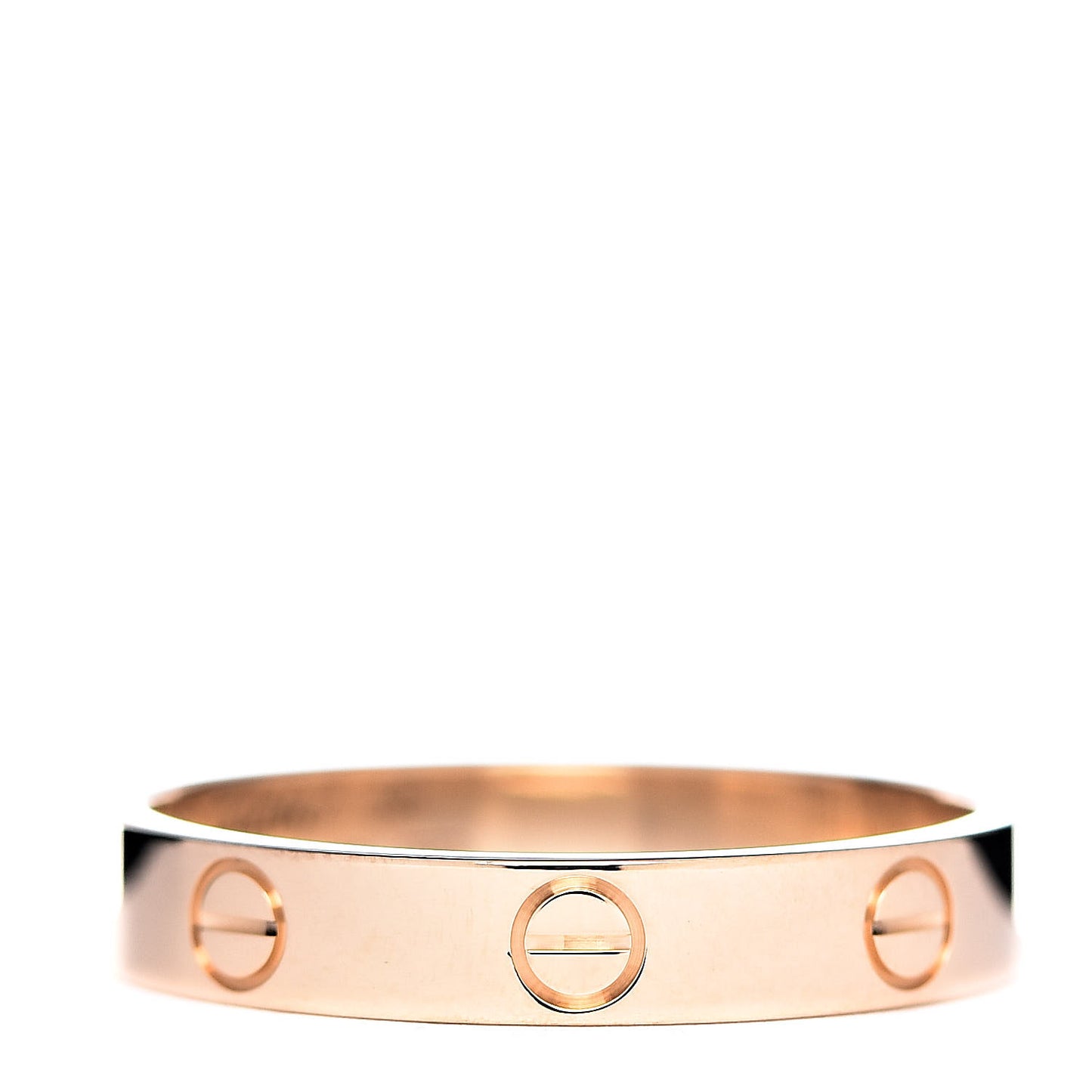 18K Pink Gold 3.5mm LOVE Wedding Band Ring 58 8.25