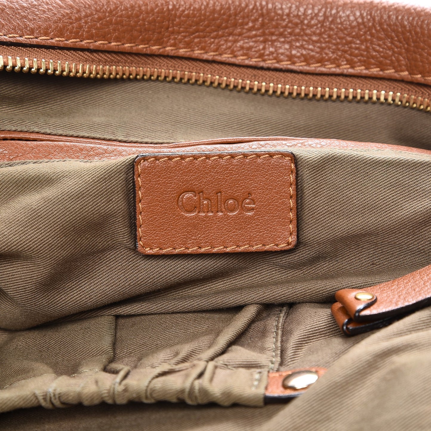 Calfskin Large Marcie Satchel Tan