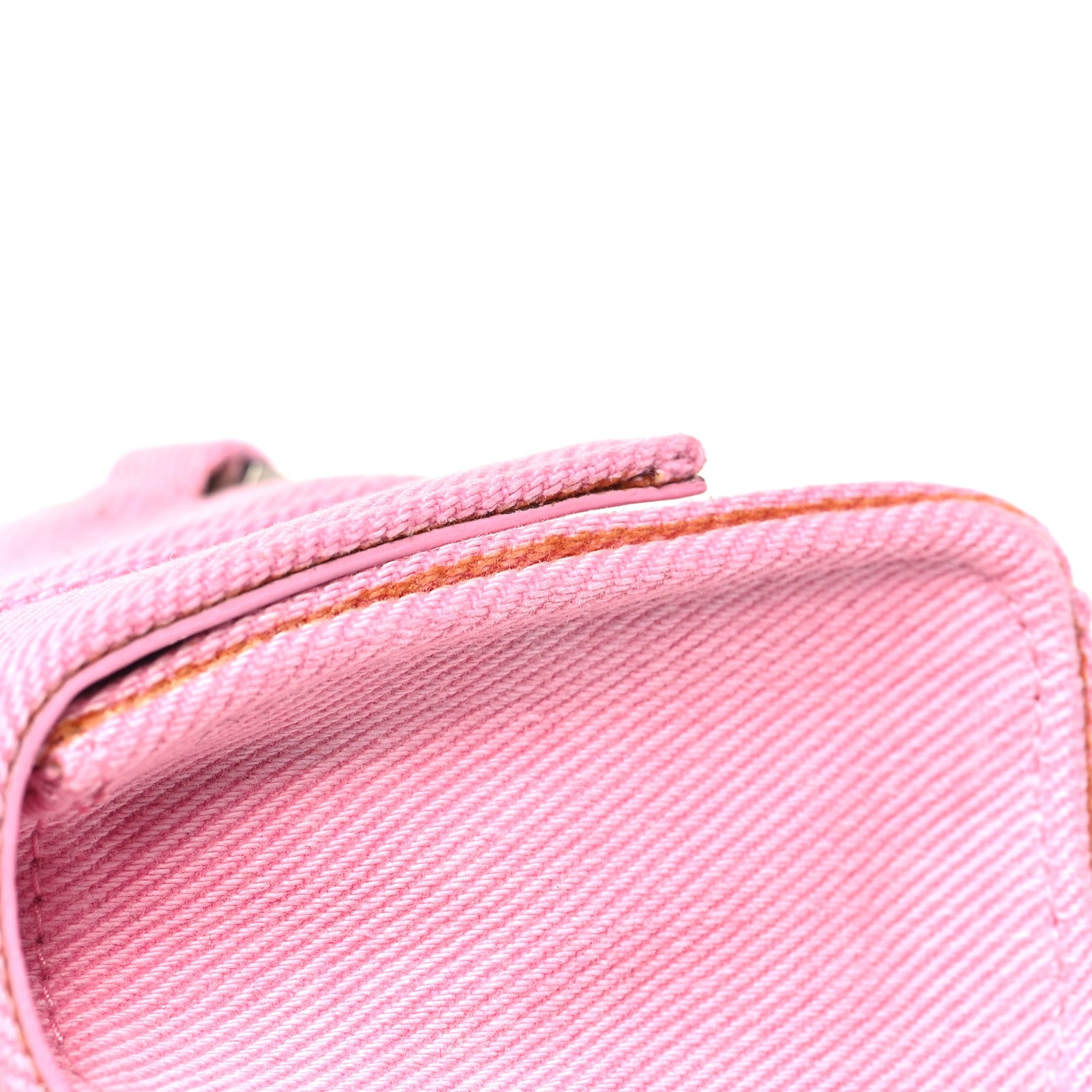 Balenciaga Washed Denim Hourglass Top Handle Bag Mini Denim Pink 10 of 10