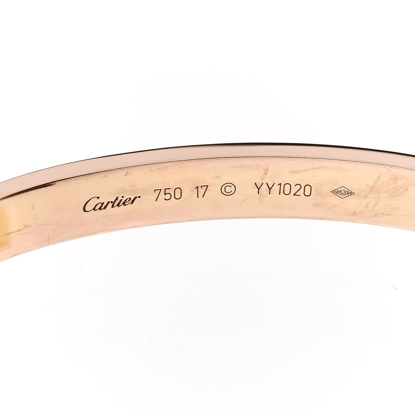 18K Pink Gold LOVE Bracelet 17