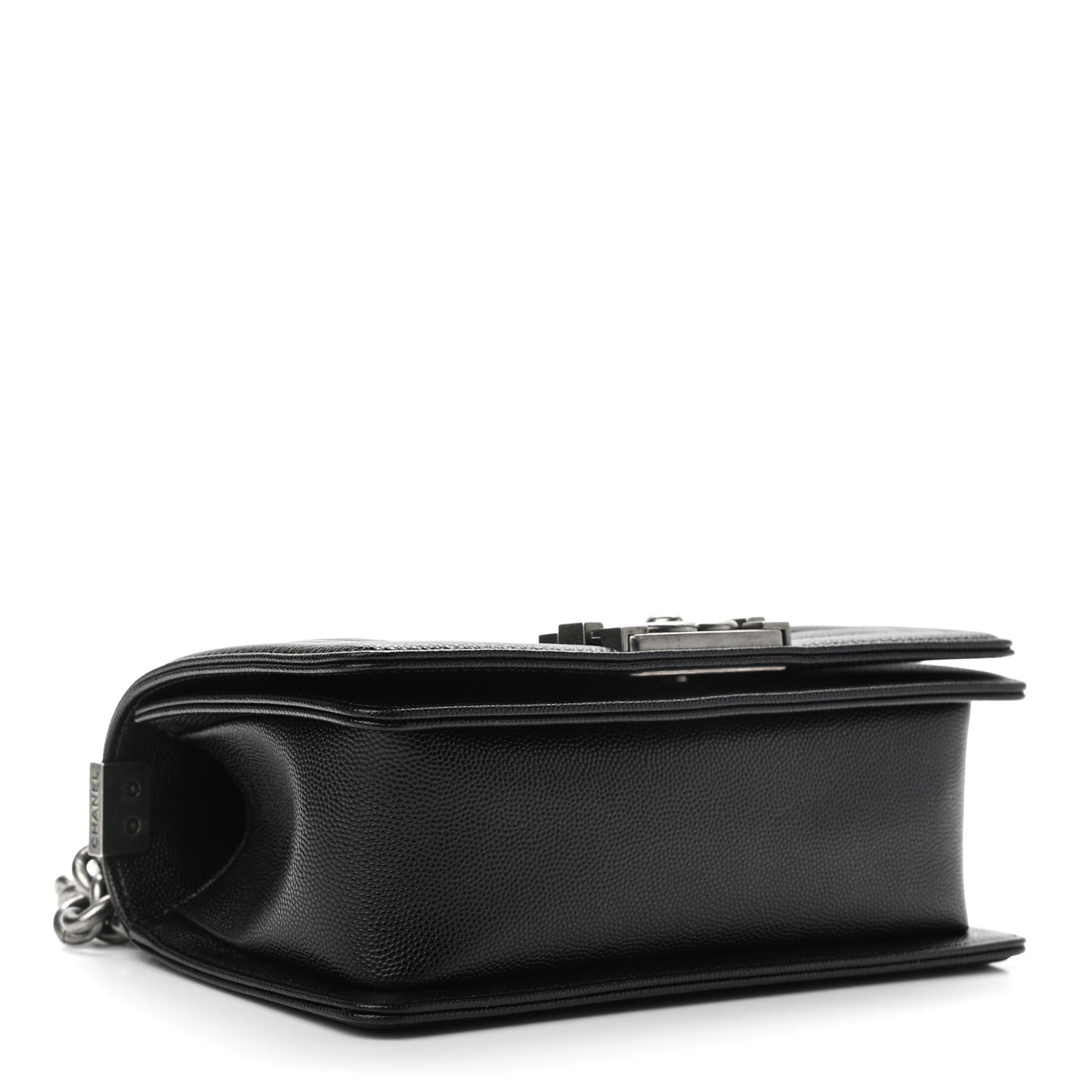 Caviar Quilted Small Boy Flap Black