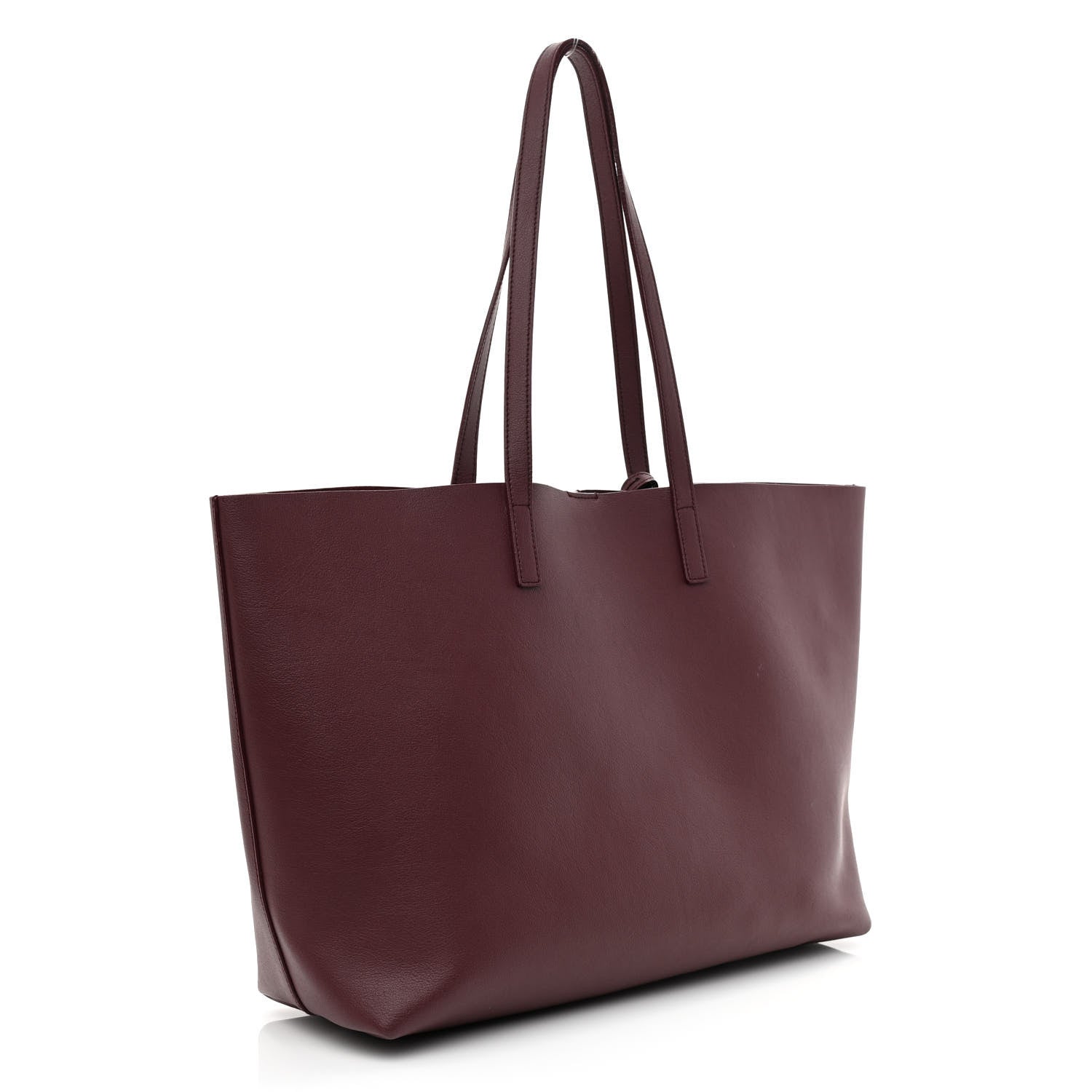 Saint Laurent Calfskin Large Shopping Tote Deep Carmin 4 of 17