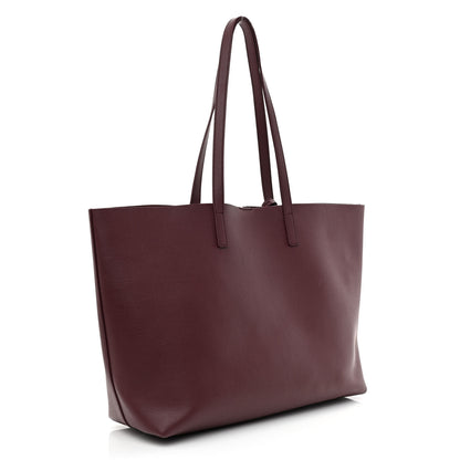 Saint Laurent Calfskin Large Shopping Tote Deep Carmin 4 of 17