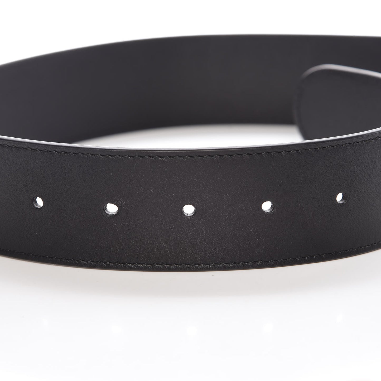Moon Calfskin Double G 40mm Belt 110 44 Black