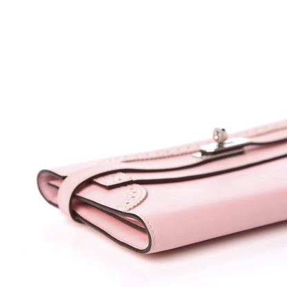 Hermes Swift Ghillies Kelly Longue Wallet Rose Sakura 5 of 9