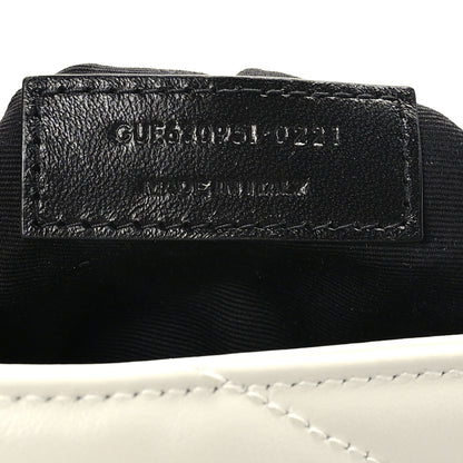 Saint Laurent Calfskin Y Quilted Monogram Toy Loulou Crossbody Bag Crema Soft 7 of 9