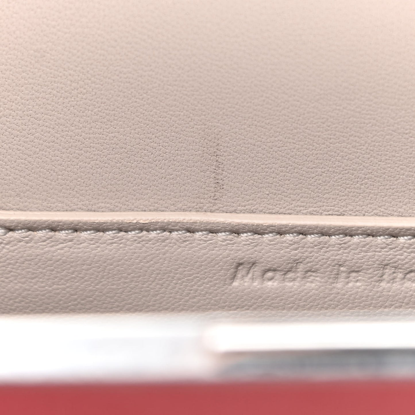 Smooth Calfskin Mini Clasp Bag Pop Red