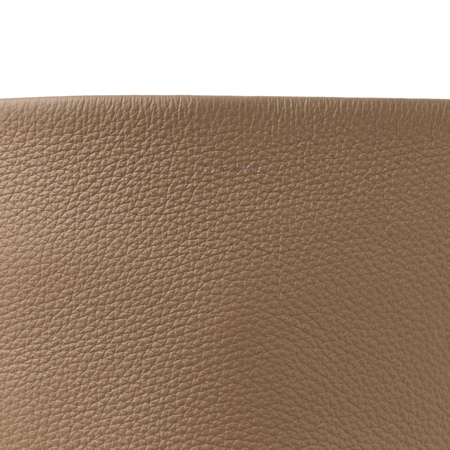 Grained Calfskin Medium N/S Park Tote Dark Taupe