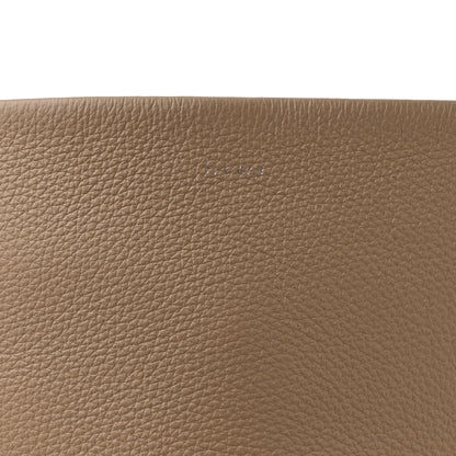 The Row Grained Calfskin Medium N/S Park Tote Dark Taupe 8 of 10