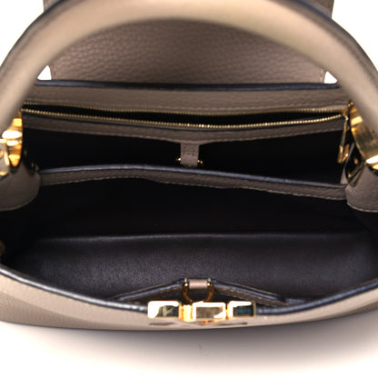 Louis Vuitton Taurillon Capucines PM Galet 5 of 8