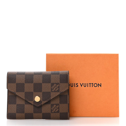 Louis Vuitton Damier Ebene Victorine Wallet Red 7 of 7