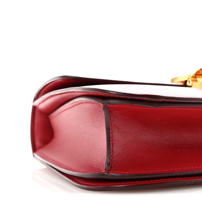 Celine Box Calfskin Medium Classic Box Flap Bag Red 8 of 9