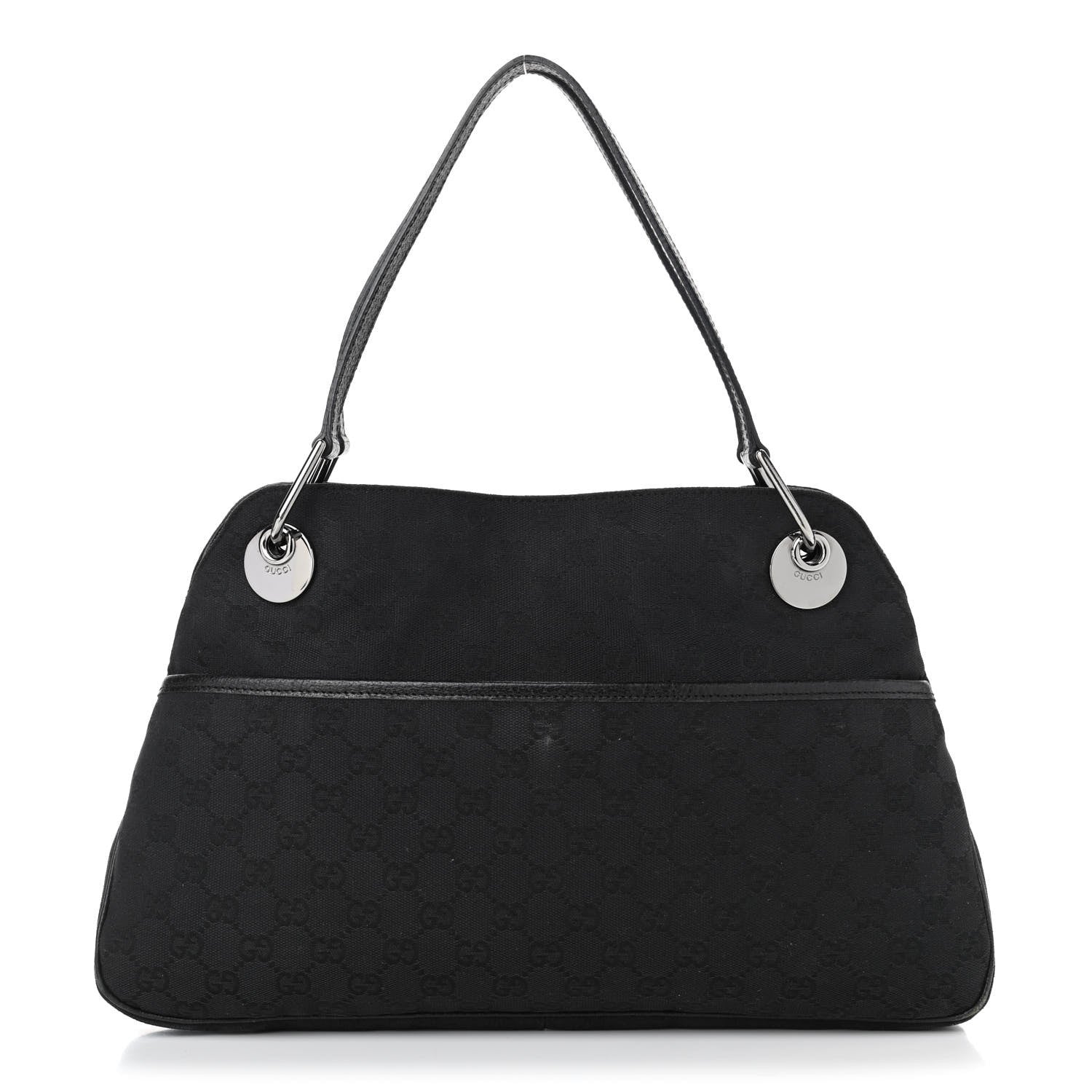 Gucci Monogram Medium Eclipse Shoulder Bag Black 1 of 6
