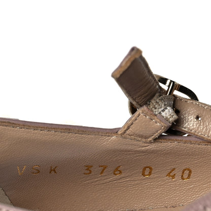 Valentino Garavani Patent Rockstud Cage Ballerina Flats 40 Poudre 8 of 8