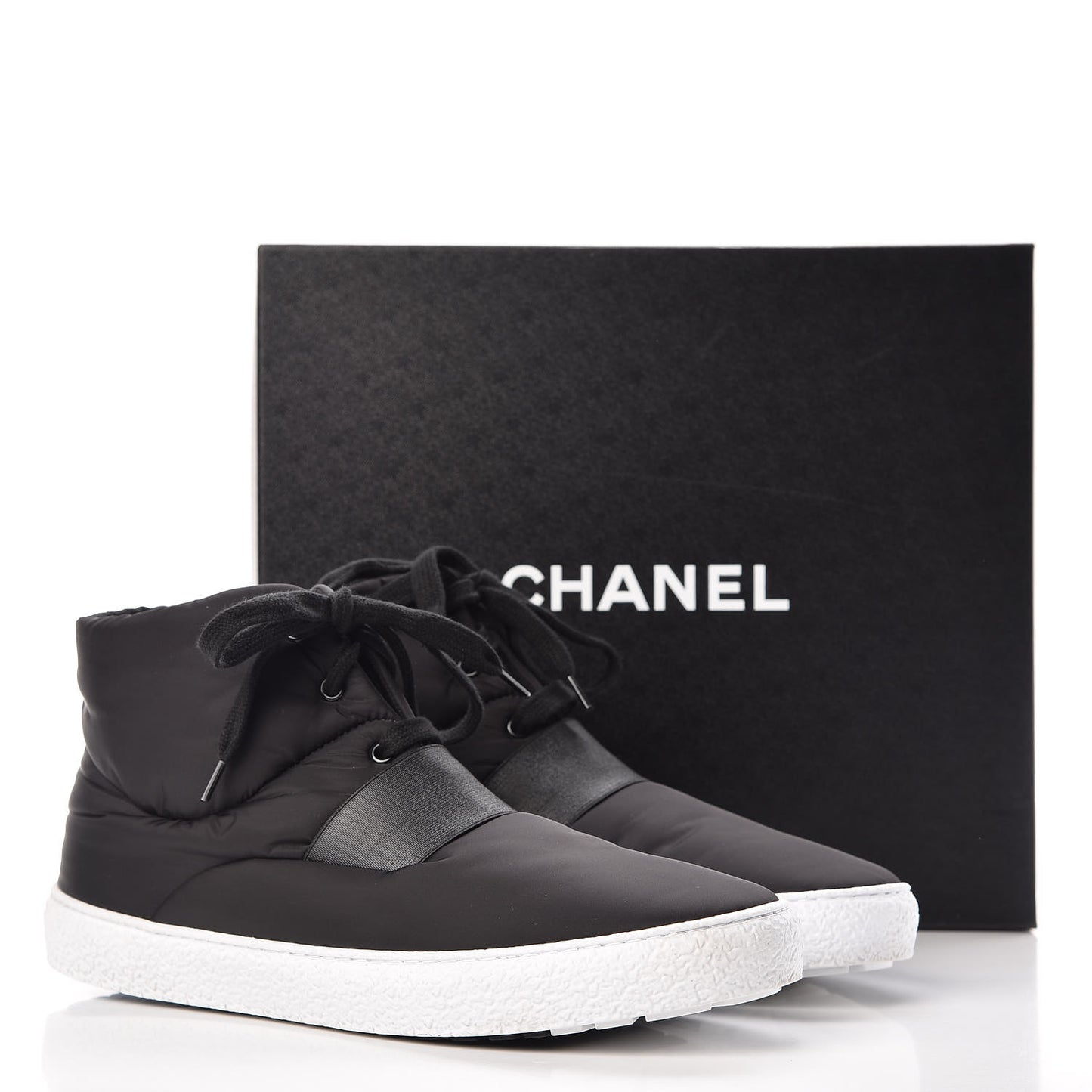 Nylon Mens High Top Sneakers 45 Black