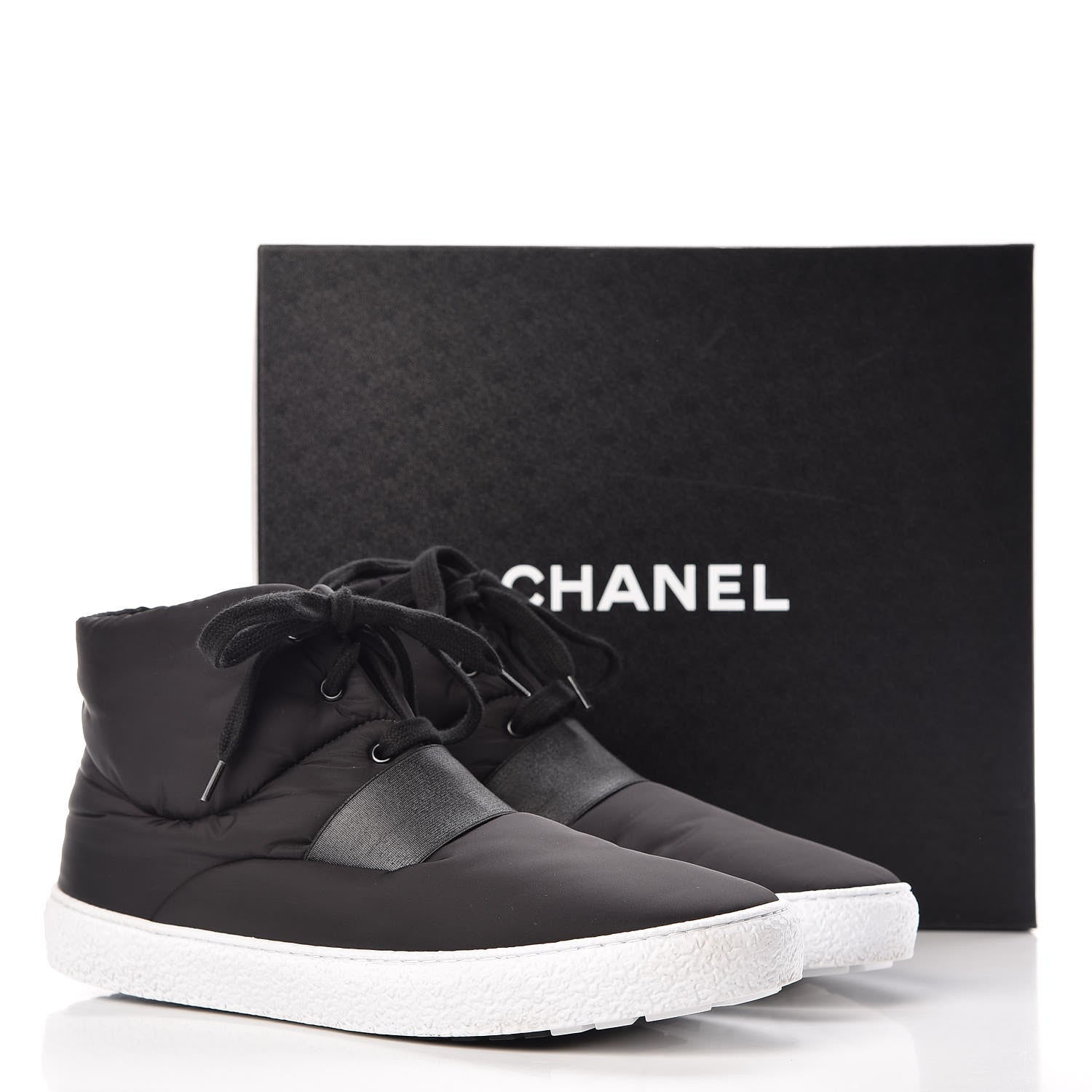 Chanel Nylon Mens High Top Sneakers 45 Black 11 of 11