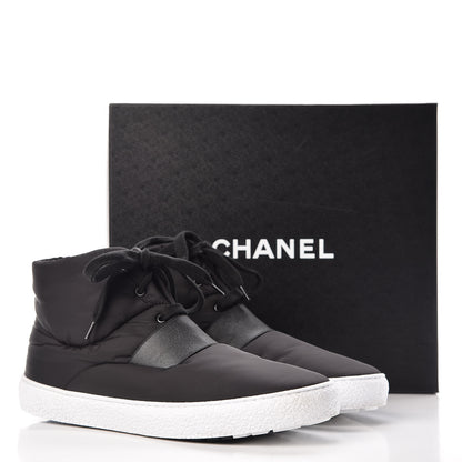 Chanel Nylon Mens High Top Sneakers 45 Black 11 of 11
