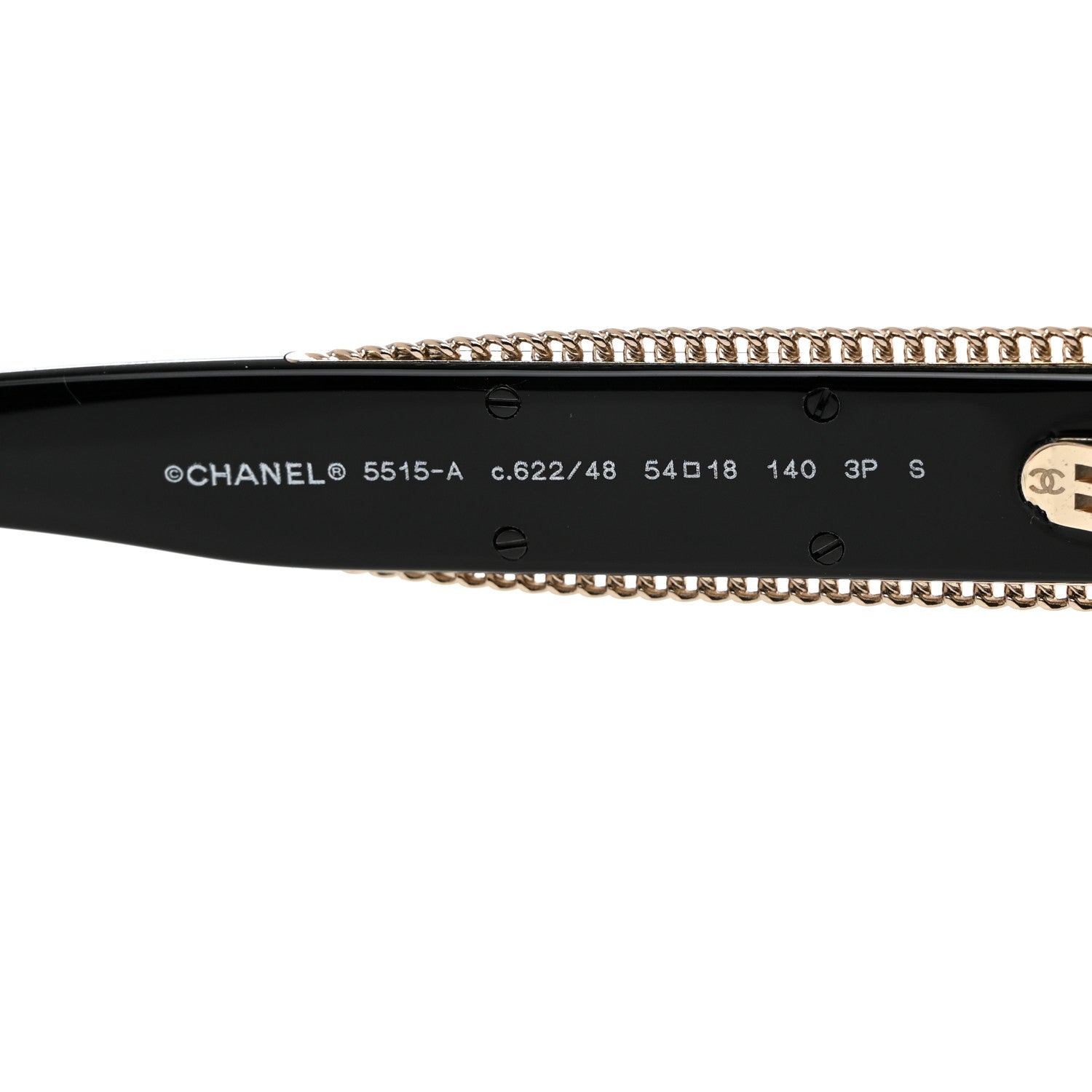 Chanel Acetate Oval Sunglasses 5515-A Black 5 of 9