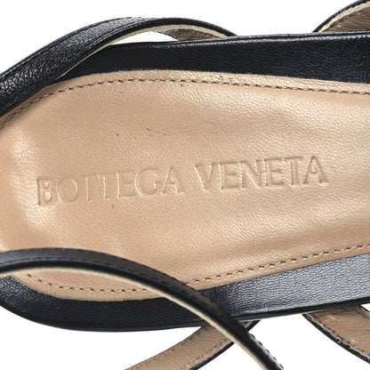 Bottega Veneta Lambskin Stretch Multi Strap 35mm Sandals 41 Black 9 of 14