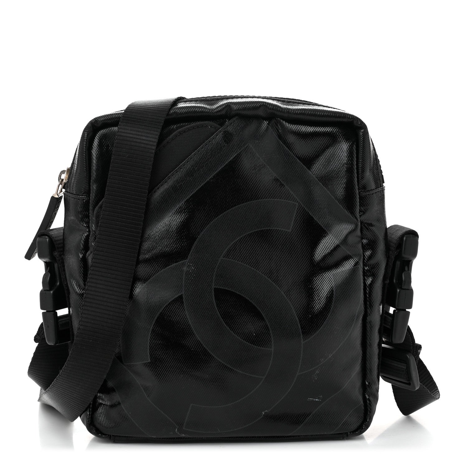 Chanel Coated Canvas Sport Crossbody Black 1 of 11