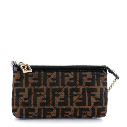 Fendi Zucca Quilted Pochette Tobacco 1 of 8