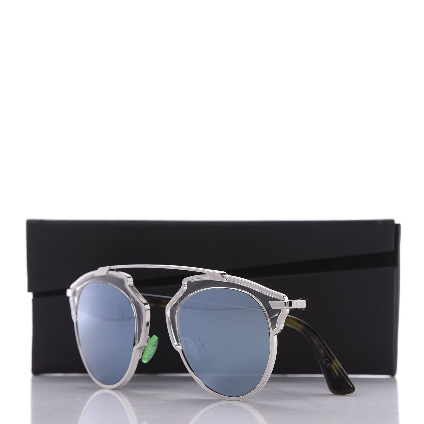 So Real Sunglasses Silver Tortoise