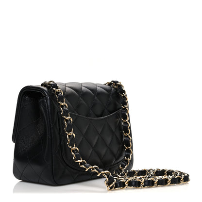 Chanel Lambskin Quilted Mini Square Flap Black 3 of 10